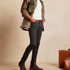 Banana Republic Slim Fit Travel Pants, dark grey 32x34